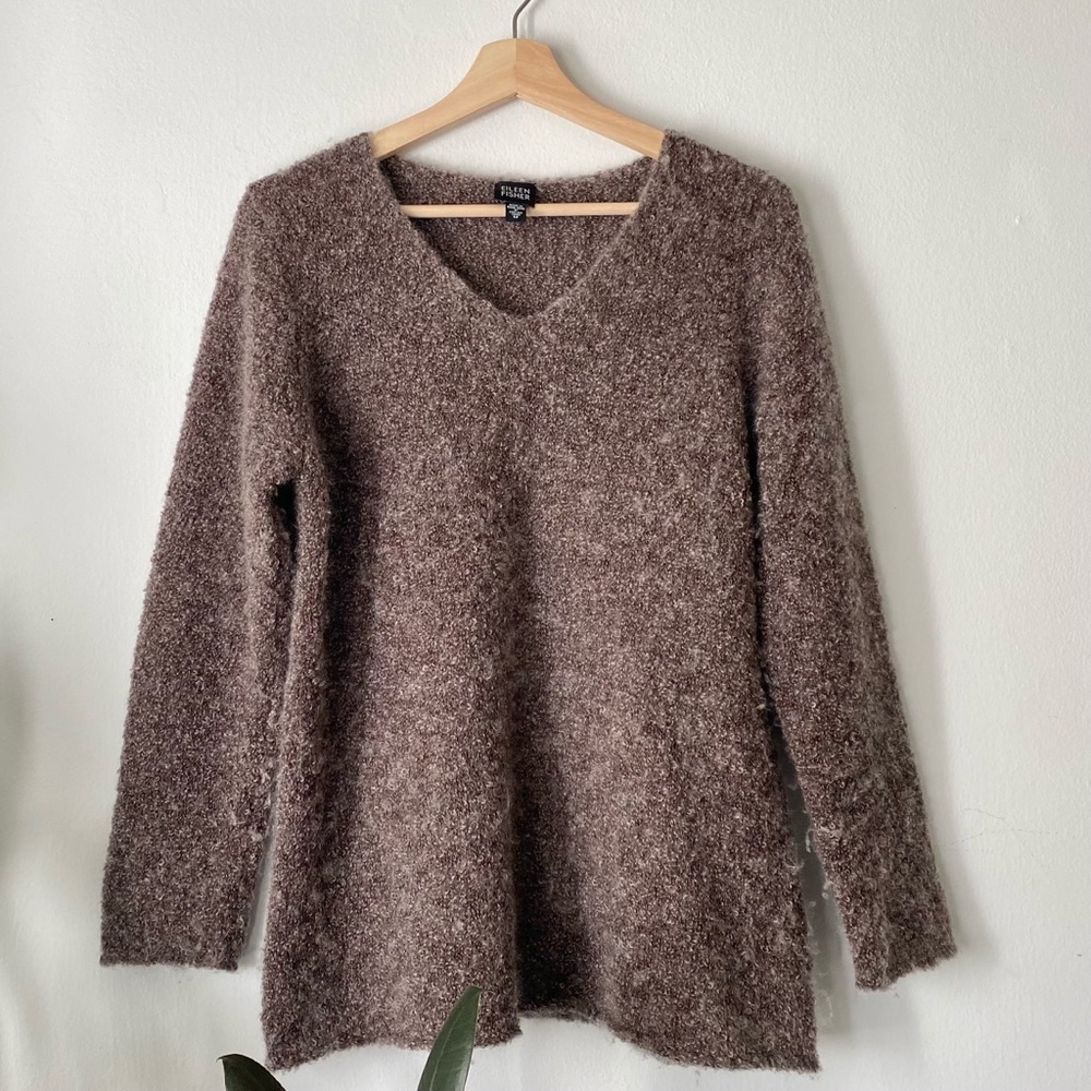 Eileen Fisher cozy mohair and wool sweater